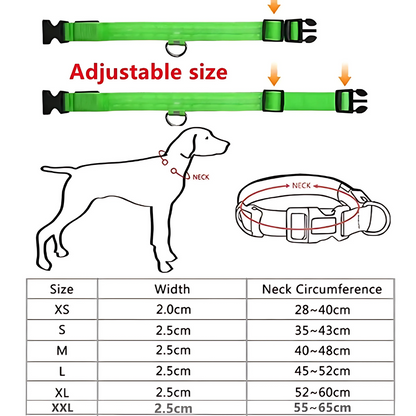 LED Safety Dog Collar