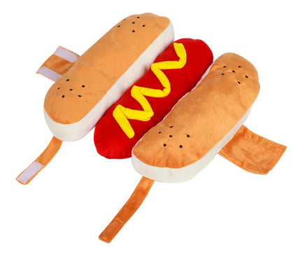 Furry Hot Dog Pet Costume