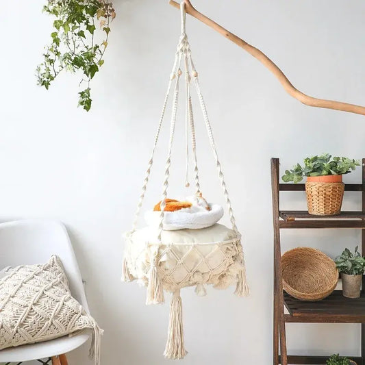 Cozy Cotton Cat Hammock