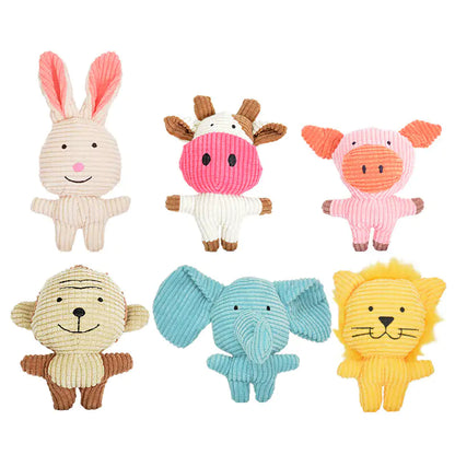 Squeaky Animal Chew Toys