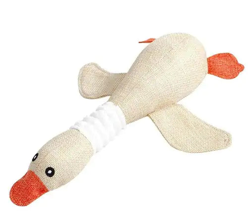 Squeaking Goose Chew Toy