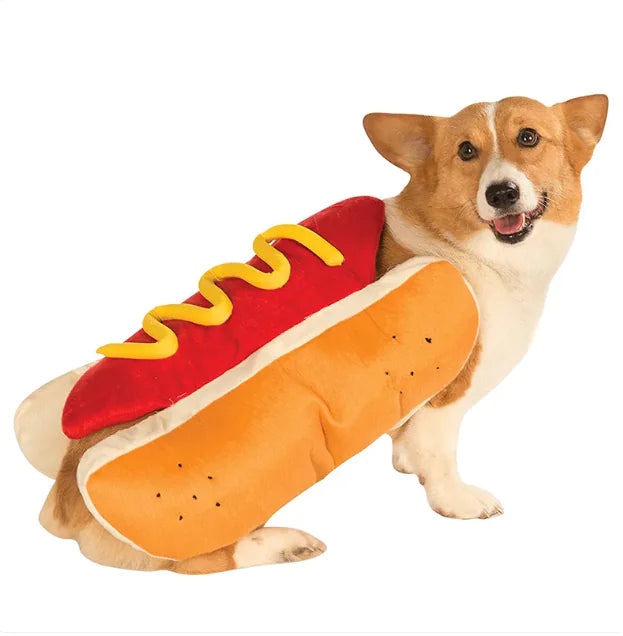 Furry Hot Dog Pet Costume