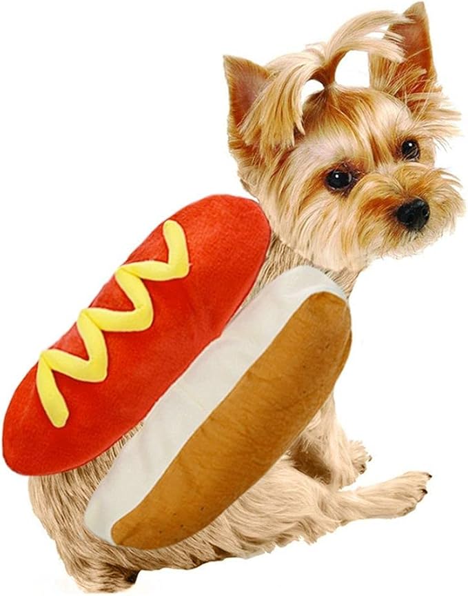 Furry Hot Dog Pet Costume