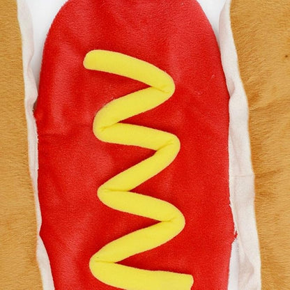 Furry Hot Dog Pet Costume