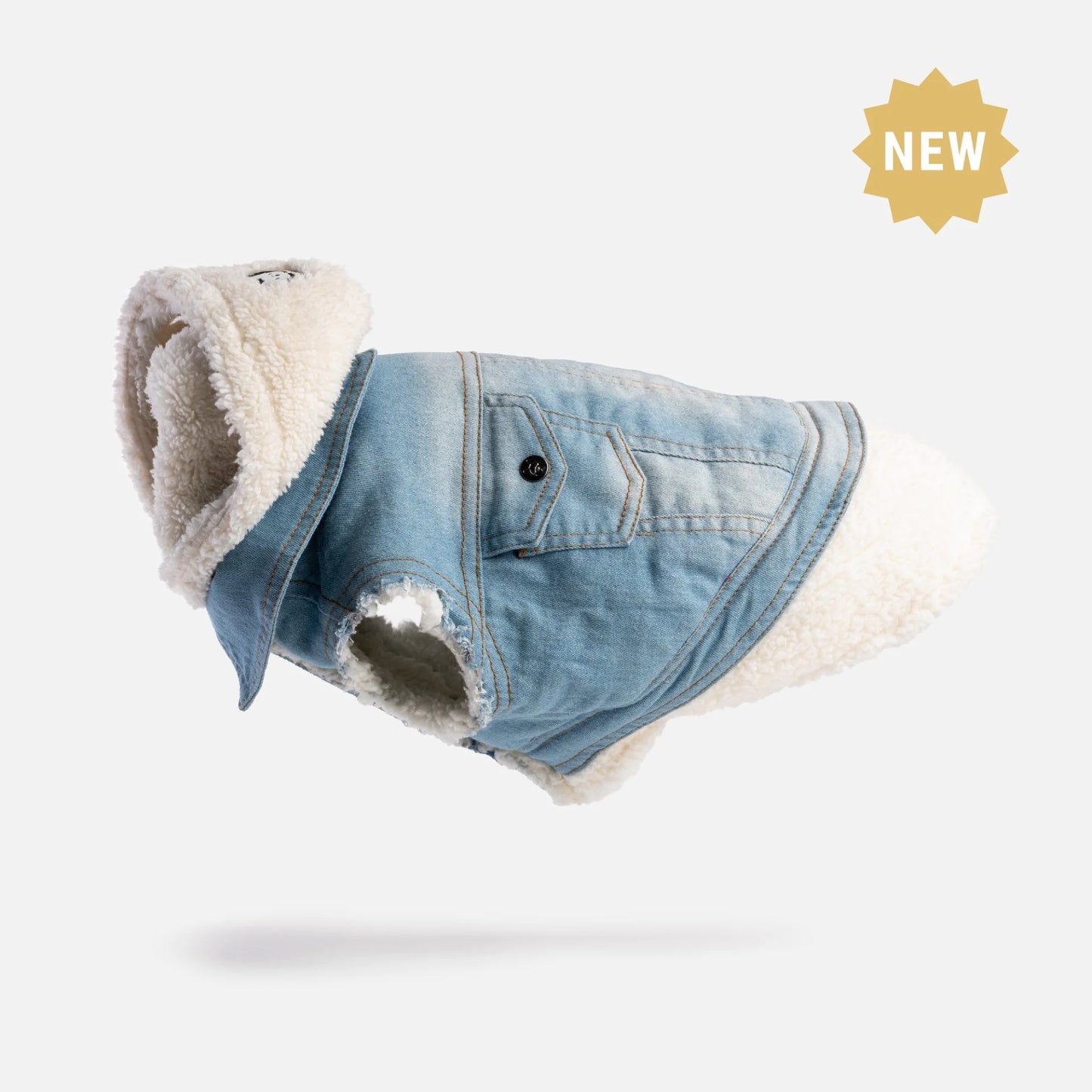 Cozy Denim Dog Jacket